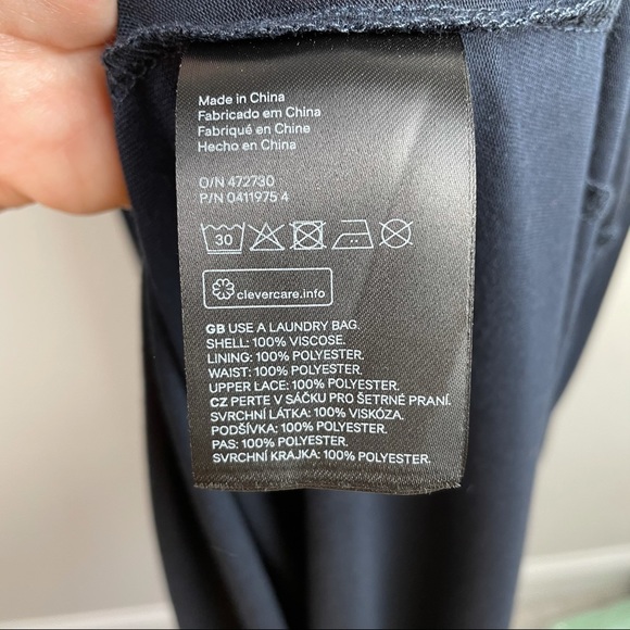 H&M Navy Crocheted Maxi Dress Medium - Picture 10 of 15